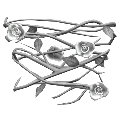 Angelic White Silver Roses - Torso [1.0 Girl]