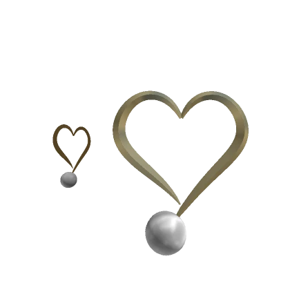 Heart Earrings in Gold