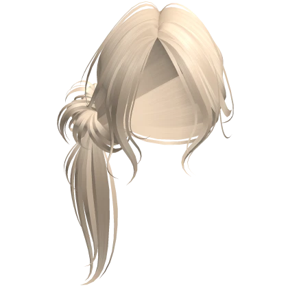 lazy emo y2k vamp girl half ponytail hair (blonde)