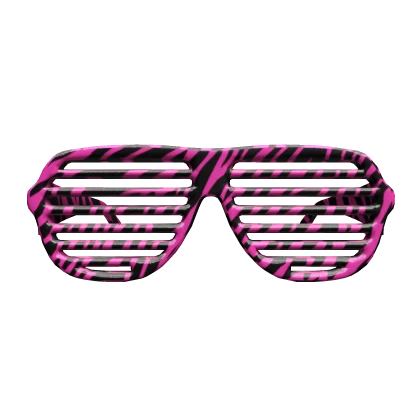 Gyaru/Gal Shutter Shades | Pink Zebra