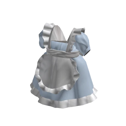 Puffy Doll Maid Dress- Blue