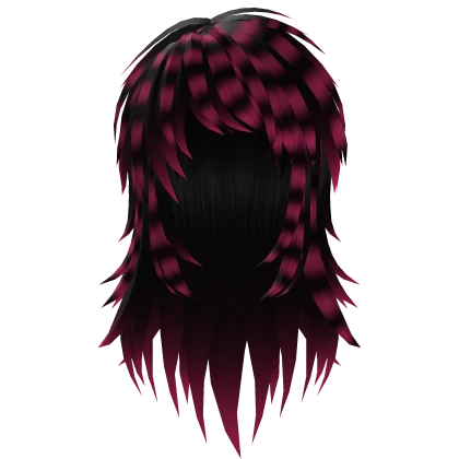 Layered Hot Pink Racoon Scene Queen Hair