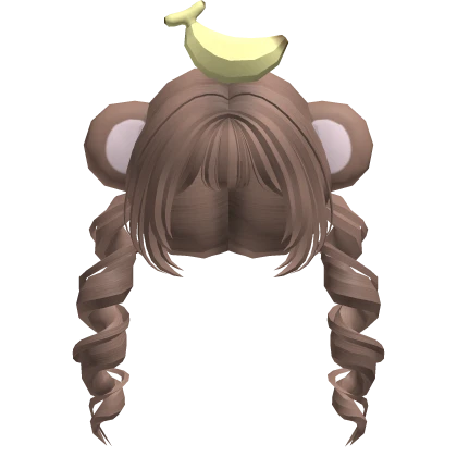 Kawaii Monkey Pigtails 🍌