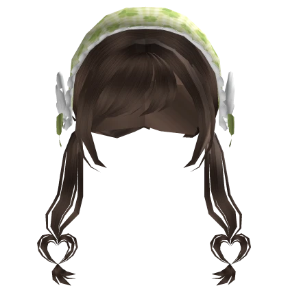  cheap heart wing igari bandana w pigtails brown