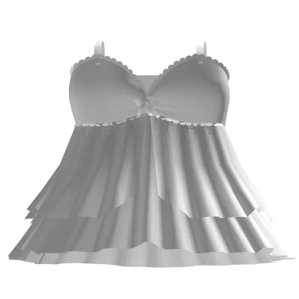 (White) Cute Ruffled Dress