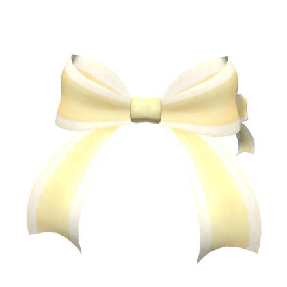 Yellow Laced Ribbon Side Bows