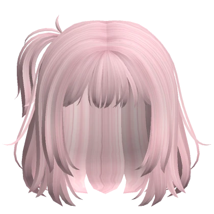 cutesy short bob anime hair in pink