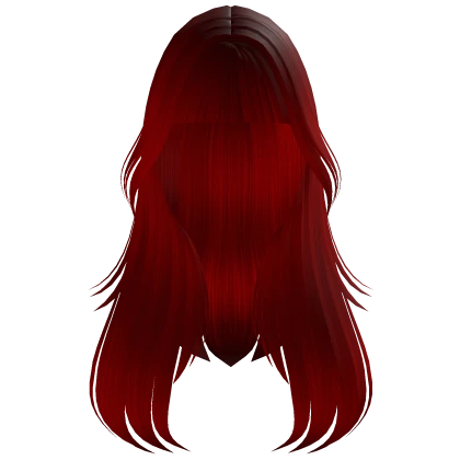 ♡ Long Flowing Dark Red Hair 