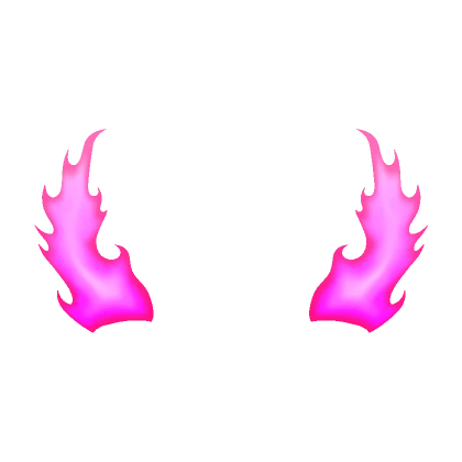 Glowing Pink Fantasy Flames Horns