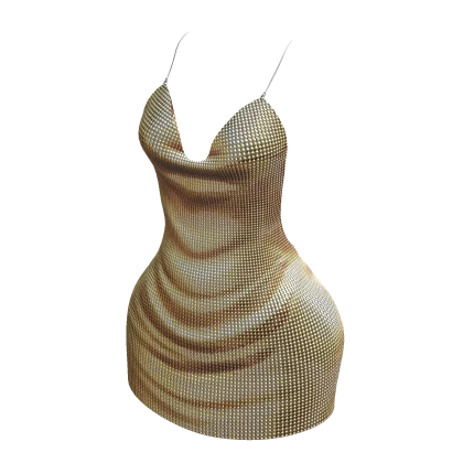 Gold Sparkle Party Dress