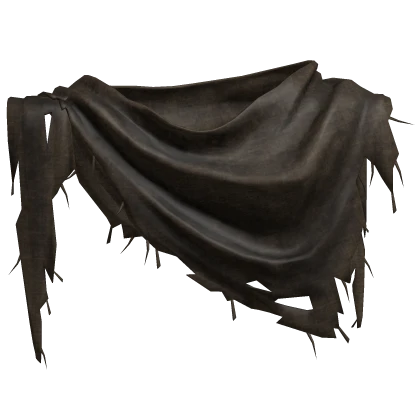 Torn Distressed Scarf - Brown