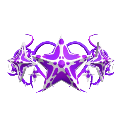 Purple Radiated Star Cyber Sigil Crown