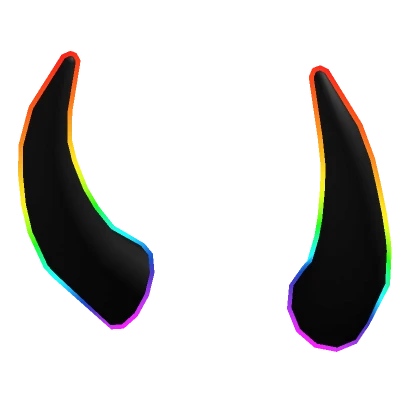 Rainbow Cartoony Horns