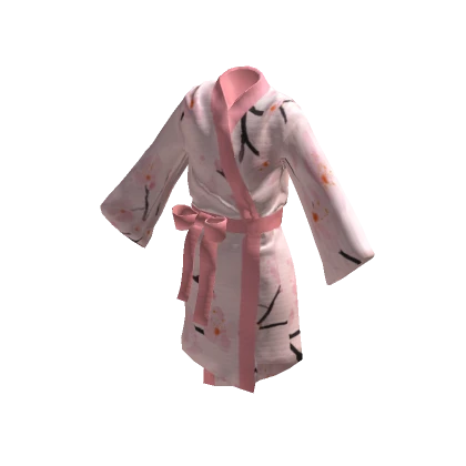 Pale Pink sakura short kimono