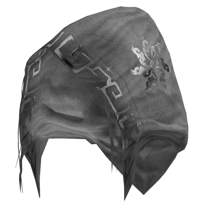 Gaian Sorcerer Distressed Gray Rune Hood