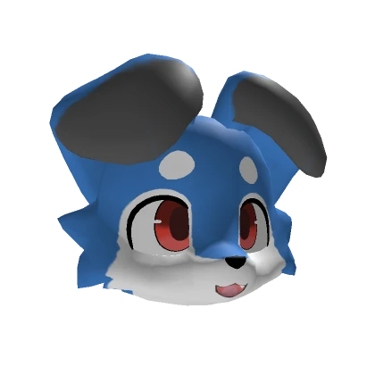 Happy Dark Blue Kemono  Puppy