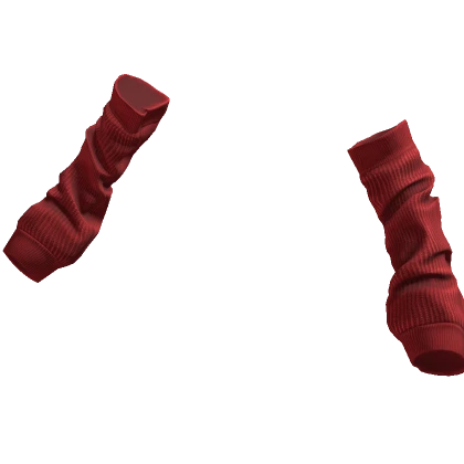 Baggy Knit Armwarmers Red