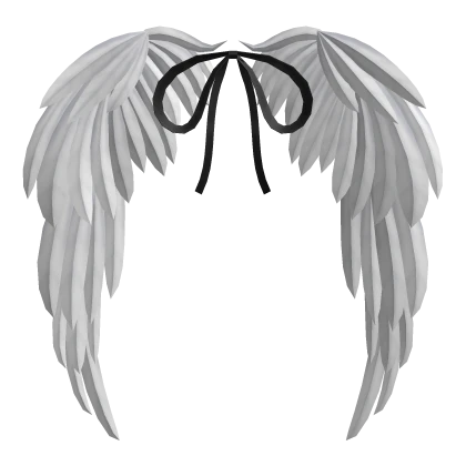 ethereal ribbon angel wings white