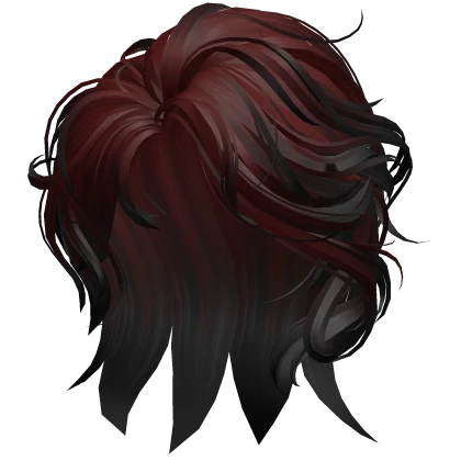 Side Swept Layered Hair (Red to Black)
