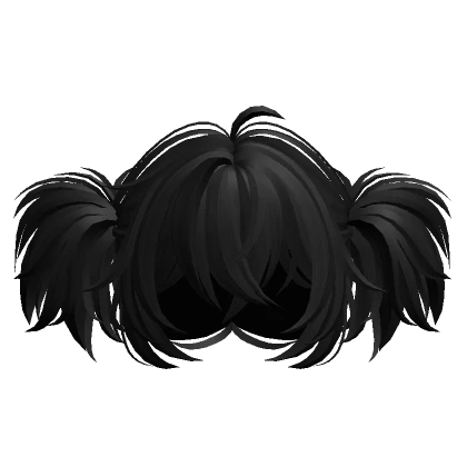 Mini Punk Messy Pigtails (Black)