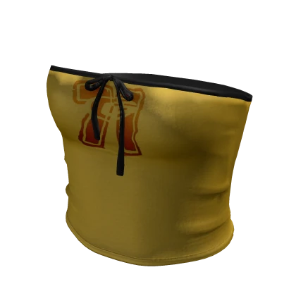 Y2K Sporty Tube Top (Yellow)