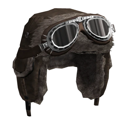 Brown Winter Ushanka w/ Spiked Goggles