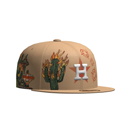  Beige Cactus Houston Fitted Cap