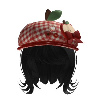 Igari mori kei apple beret short hair black 