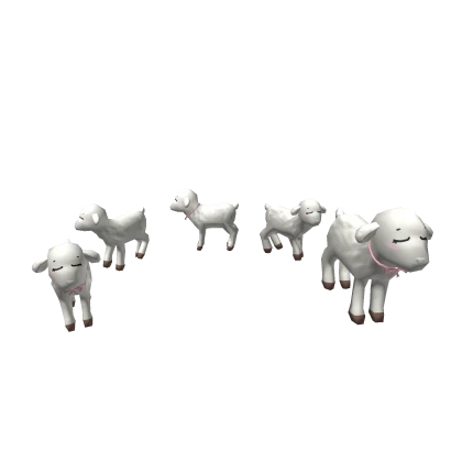 🐑♡ Cute white kawaii sheep lamb army pets ♡🐑