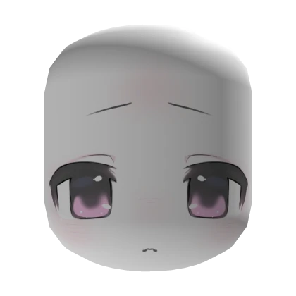 ♡ kawaii anime girl purple eye blank stare chibi
