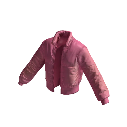 Mackenzie-DRESSX Cuties puffer jacket shiny pink