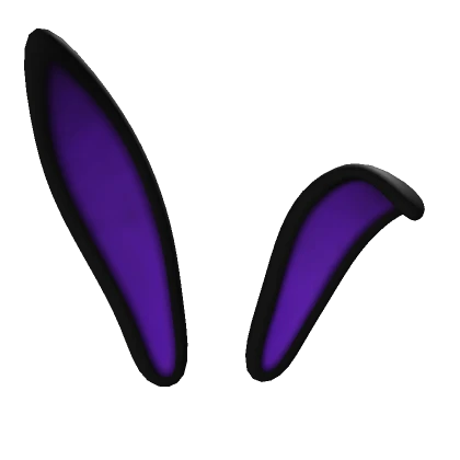 Purple and Black Bunny Ears