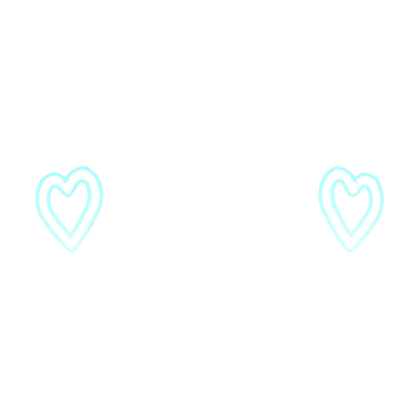 Cute Heart Cheek Face Filter [Blue]