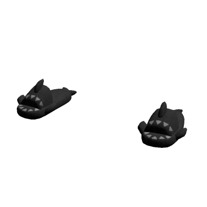 Cozy Black Shark Slippers