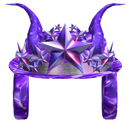  Sparkle Time Purple Festive Fedora Crown Horns ✨