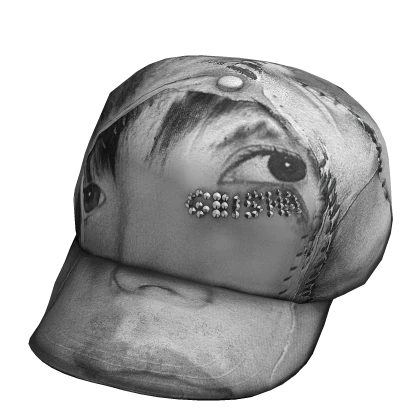 eye see you, skin cap tilted (b&w)