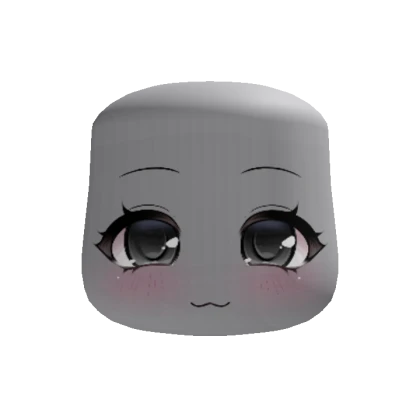 smug chibi moe face (recolorable)