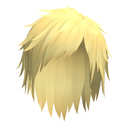 japanese vkei emo punk boy hair in light yellow