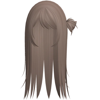 ♡ : kawaii pretty light brown long hair with bun