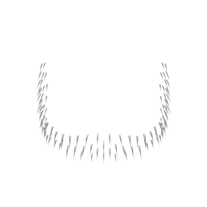 White Sideburn Dotted