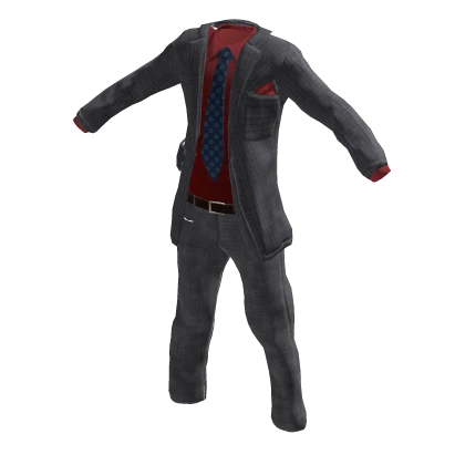 Realistic Grey Open Suit