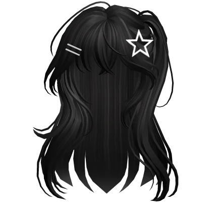 Black Anime Hairstyle Girl w/ Side Ponytail