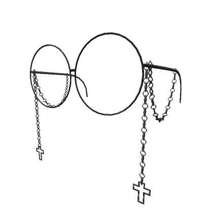 Wire Chain Goth Glasses