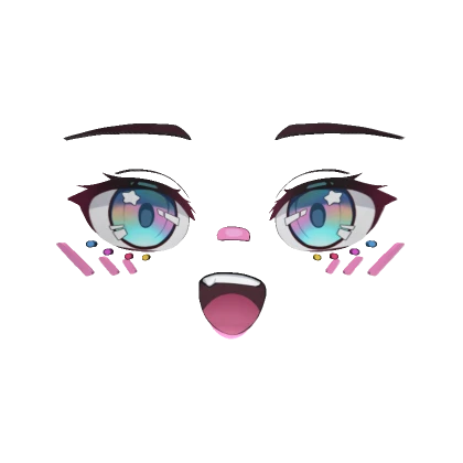 Happy Anime Idol Face (3D)