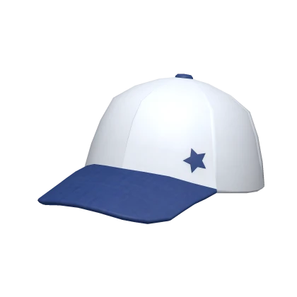 Blue and White Cap