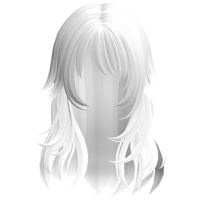 Emo Messy Anime Hair (White)