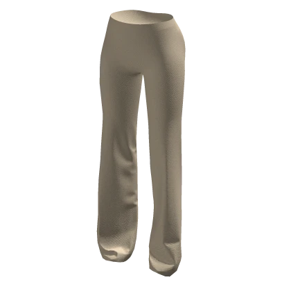 Beige Flared Pants