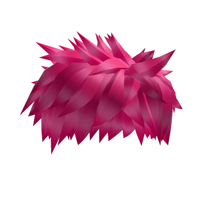 Hot Pink Spiky Messy Boy Hair 