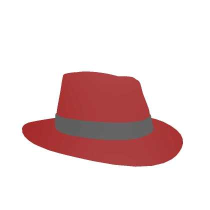 Crimson Red Neon Fedora