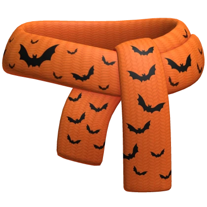 ♡ halloween bat orange scarf